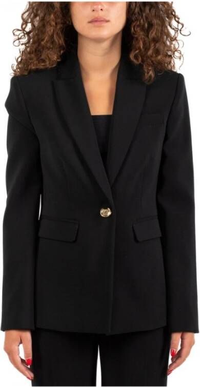 Pinko Zwarte Jassen voor Vrouwen Ss24 Black Dames