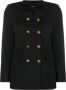 Pinko Luxe Double-Breasted Pakjasje Zwart Black Dames - Thumbnail 1