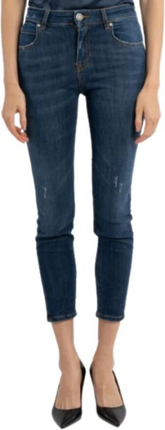 Pinko Sabrina 54 Skinny Pj809 Denim Stretch Blauw Dames