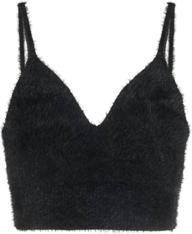 Pinko Teddy Juice Top met Bandjes Black Dames