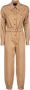 Pinko Beige Lange Jumpsuit met Verstelbare Riem Brown Dames - Thumbnail 1