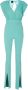 Pinko Trevelin Tuta Crepe Tecnico Stretch + Georgette Stretch Blauw Dames - Thumbnail 12