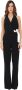Pinko Polyester Jumpsuit Wide Leg Waist Belt Black Dames - Thumbnail 2