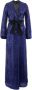 Pinko Pailletten geborduurde wikkeljurk Blue Dames - Thumbnail 2