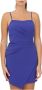 Pinko Korte gedrapeerde jurk met hart halslijn Purple Dames - Thumbnail 3