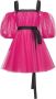 Pinko Gelaagde tule jurk met ballonmouwen Pink Dames - Thumbnail 1