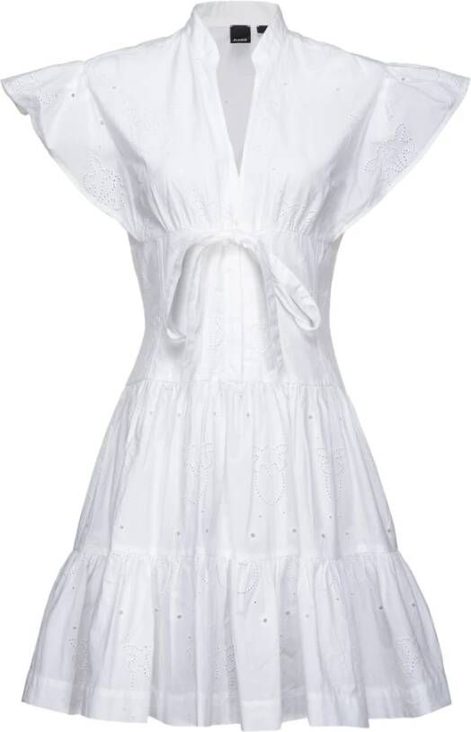 Pinko Korte Jurk White Dames