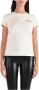Pinko Katoenen Jersey T-Shirt met Lady Print Beige Dames - Thumbnail 5