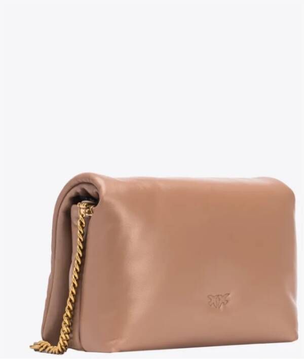 Pinko Klassieke Love Bag Click Puff Beige Dames