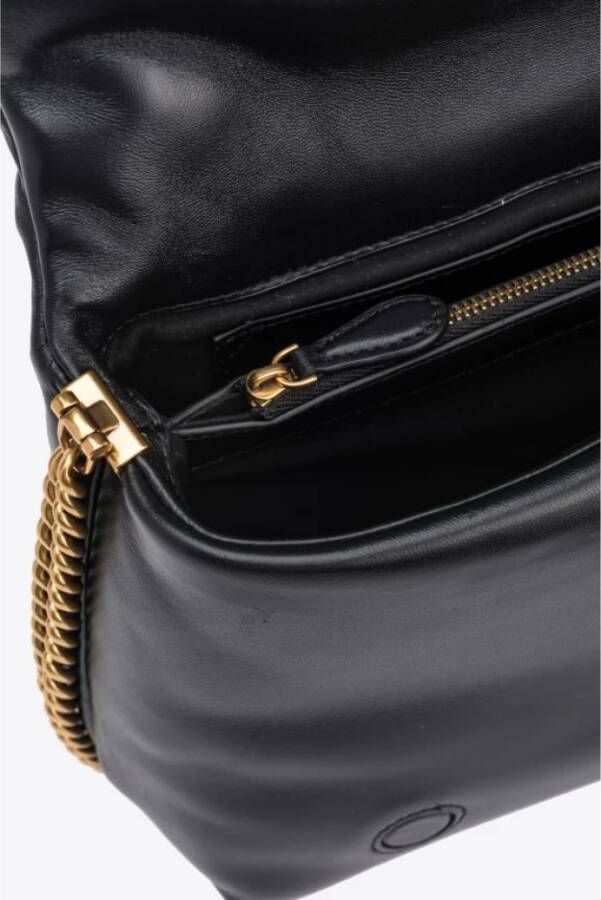 Pinko Klassieke Love Tas Click Puff Zwart Dames