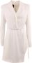 Pinko Elegante Cocktailjurk met V-hals White Dames - Thumbnail 3