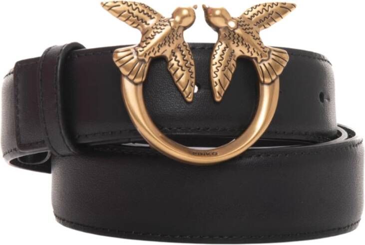 Pinko Leather belt Zwart Dames