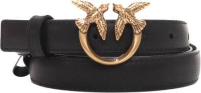 Pinko Leather belt Zwart Dames