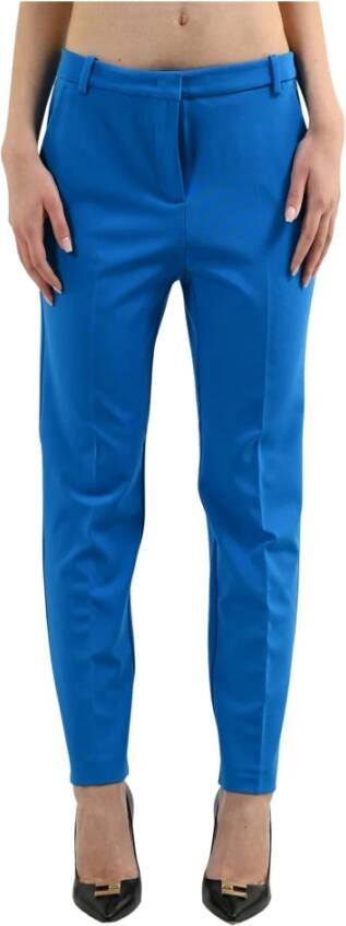 Pinko Leather Trousers Blauw Dames