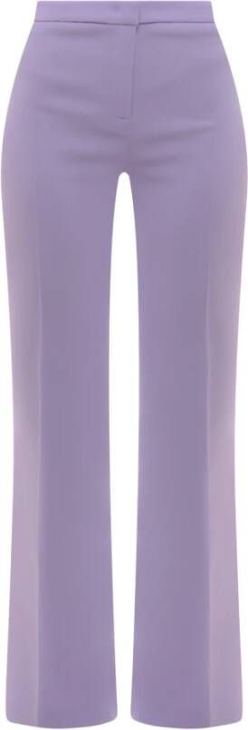 Pinko Leather Trousers Paars Dames
