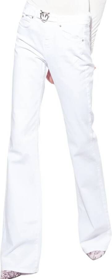 Pinko Leather Trousers Wit Dames