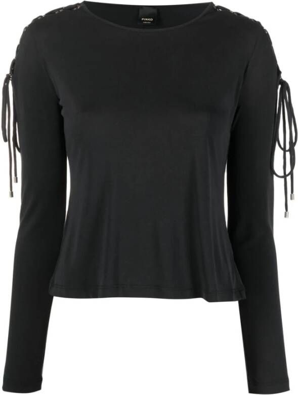 Pinko Long Sleeve Tops Zwart Dames