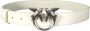 Pinko Love Birds Leren Riem Beige Dames - Thumbnail 1