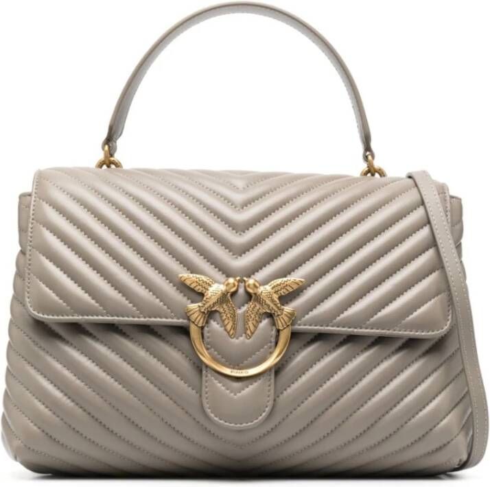 pinko Love Birds Schoudertas Beige Dames