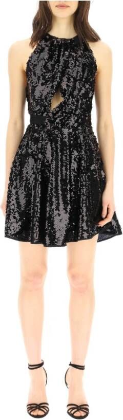 Pinko lovertjes mini -jurk Zwart Dames