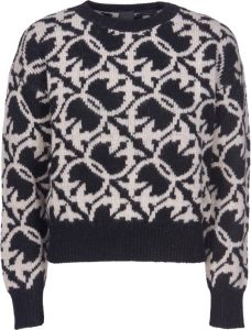 Pinko Metallic Pinafore Sweaters Zwart Dames