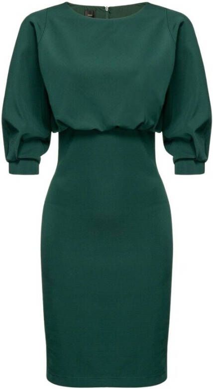 Pinko Alda vloeistof neopreen jurk Groen Dames