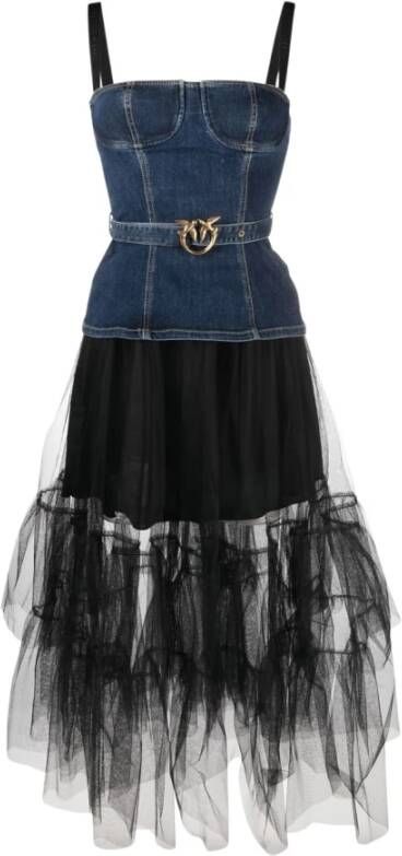 Pinko Short Dresses Blauw Dames