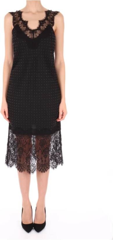 Pinko Midi Dresses Zwart Dames