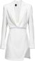 Pinko Elegante Cocktailjurk met V-hals White Dames - Thumbnail 5