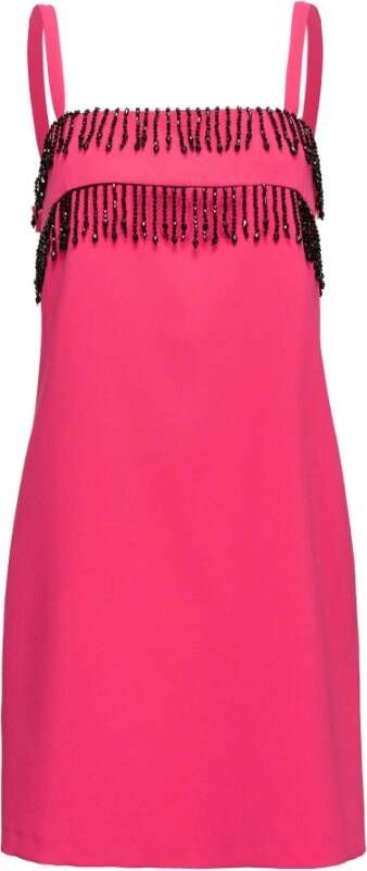 Pinko Mini dress with beads Roze Dames