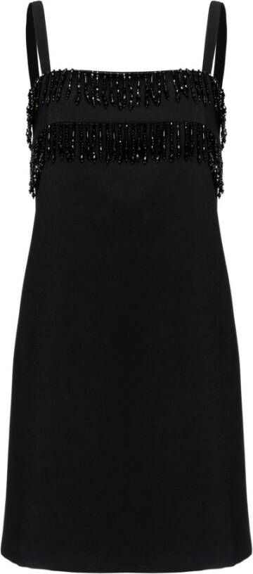 Pinko Mini dress with beads Zwart Dames