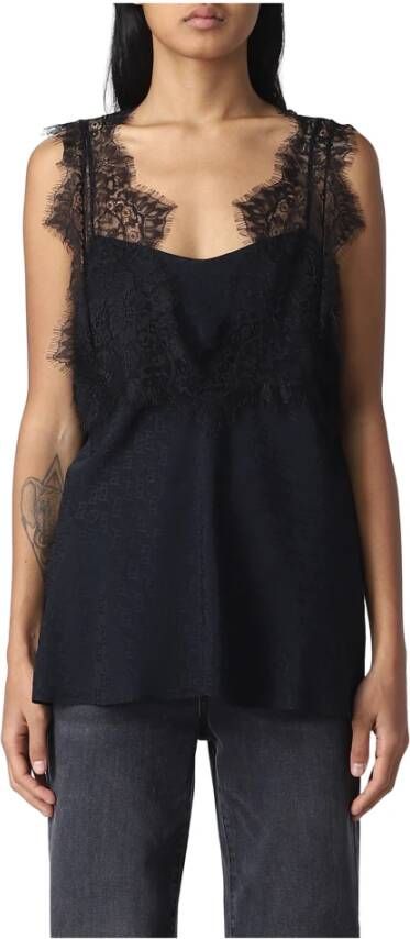 Pinko Sleeveless Tops Zwart Dames