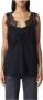 Pinko Sleeveless Tops Zwart Dames - Thumbnail 2