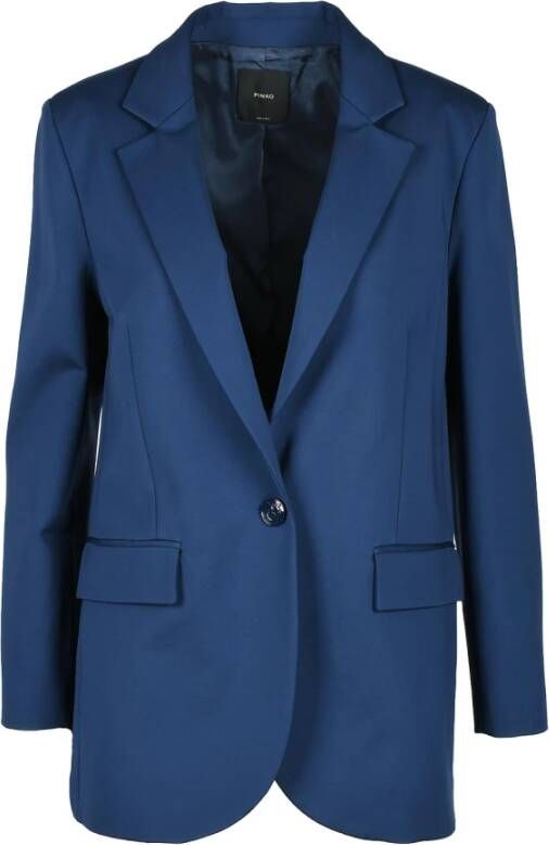 Pinko Navy Blauwe Blazer voor Dames Blauw Dames