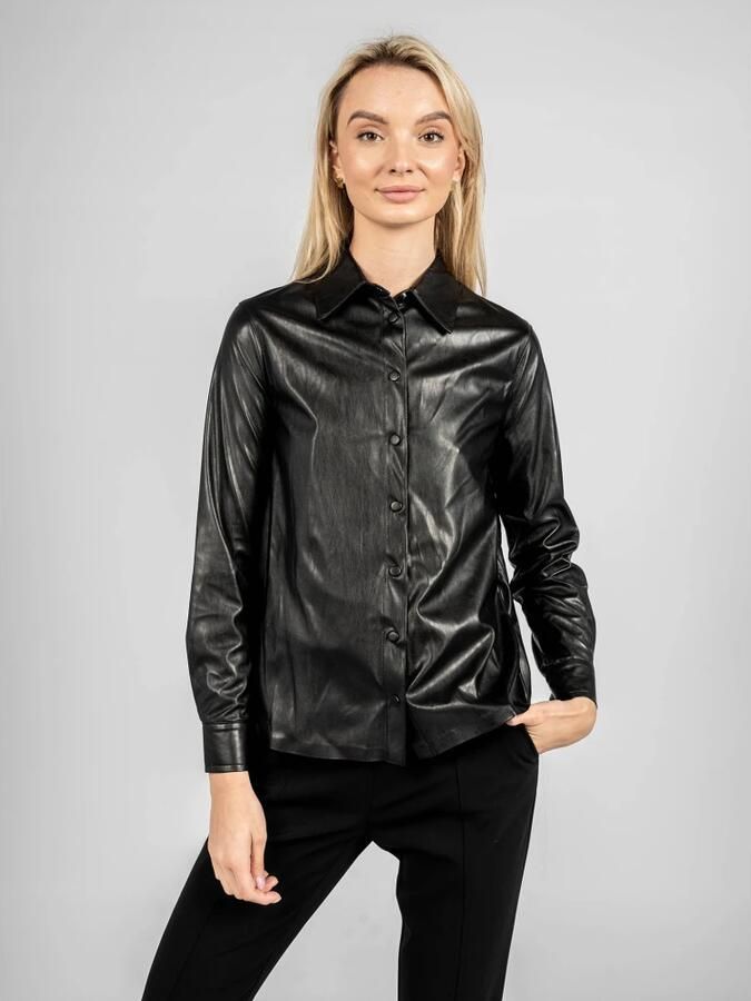 Pinko Zwarte Damesoverhemd Outlet Winter Black Dames - Foto 2