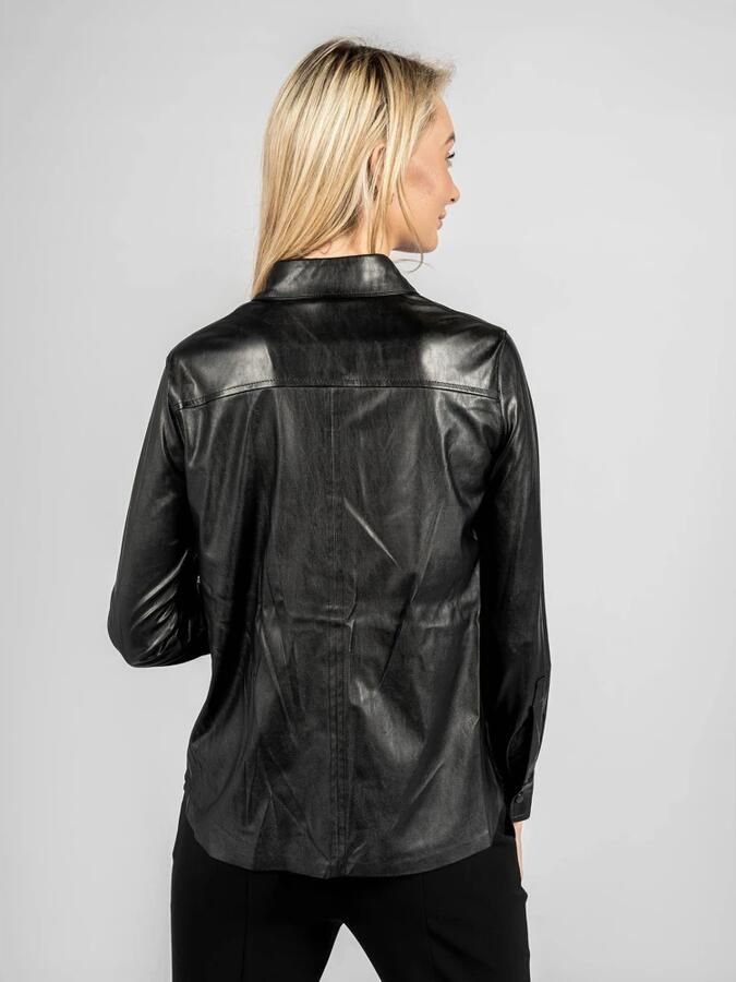 Pinko Zwarte Damesoverhemd Outlet Winter Black Dames - Foto 3