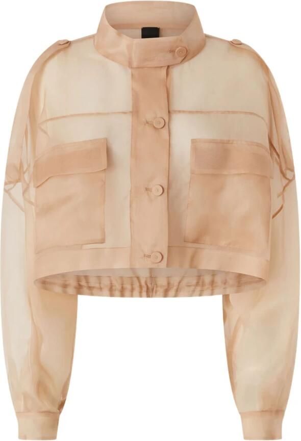 Pinko Beige Jack met knoopsluiting en klepzakken Pink Dames - Foto 4