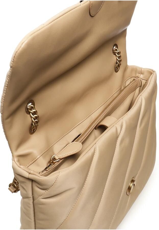 Pinko Beige Love Birds Puff Tas Beige Dames - Foto 2