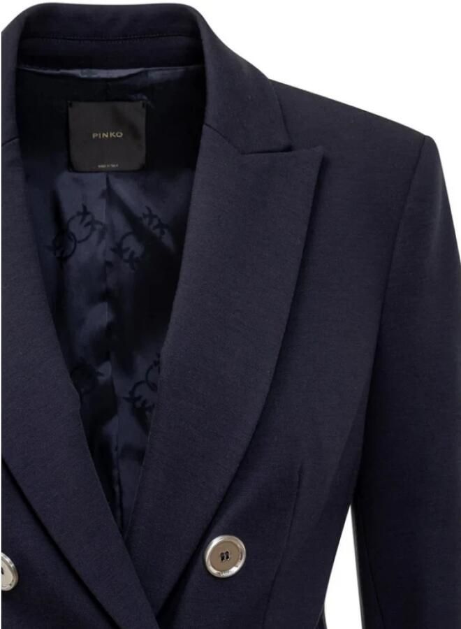 Pinko Blauwe Blazer met Metalen Knopen Blue Dames - Foto 2