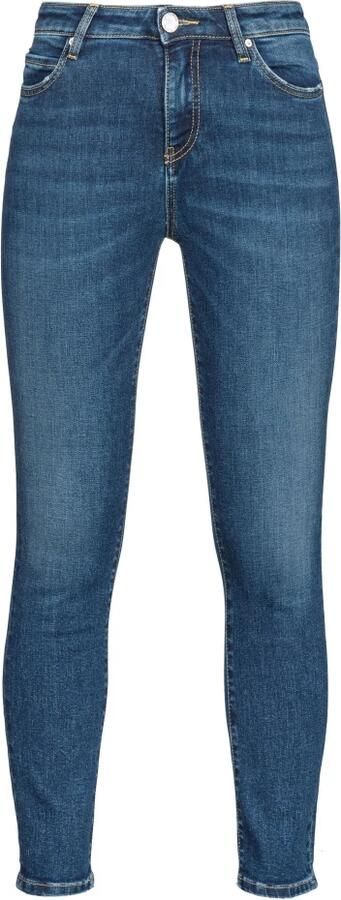 Pinko Blauwe Skinny Katoenmix Jeans Blue Dames