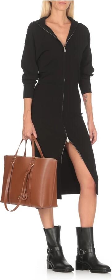 Pinko Bruine Handtas met Love Birds Hanger Brown Dames - Foto 8