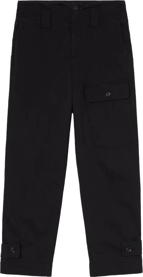 Pinko Stretch Satijnen Broek Over Fit Black Dames - Foto 5