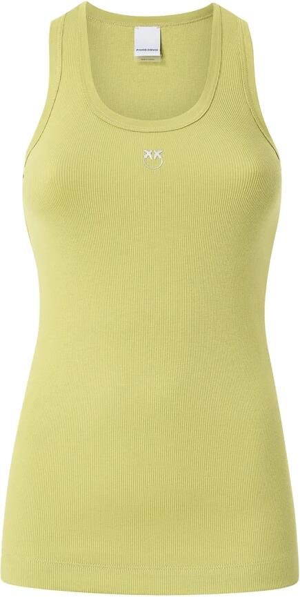Pinko Casual Katoenen T-shirt voor Vrouwen Green Dames