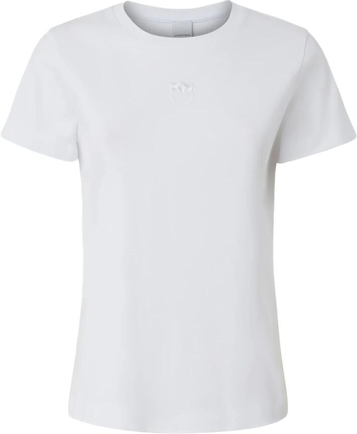 Pinko Casual Katoenen T-shirt voor Vrouwen White Dames - Foto 2