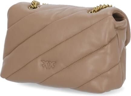 Pinko Gewatteerde Love Bag Puff in Ginger Biscuit Brown Dames - Foto 8