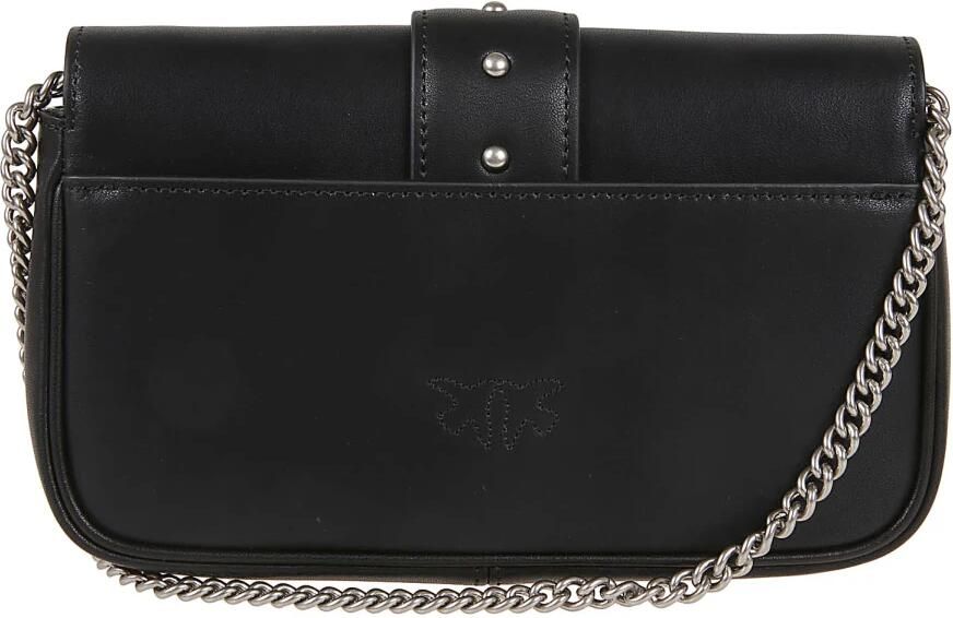 Pinko Zwarte en Gouden Schoudertas voor Vrouwen Black Dames - Foto 4