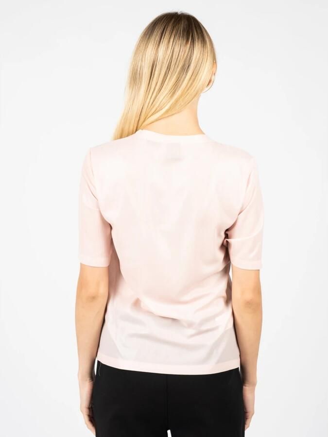 Pinko Eenvoudige Ronde Hals Blouse Pink Dames - Foto 2