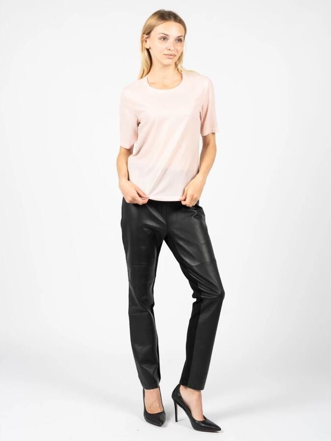 Pinko Eenvoudige Ronde Hals Blouse Pink Dames - Foto 3