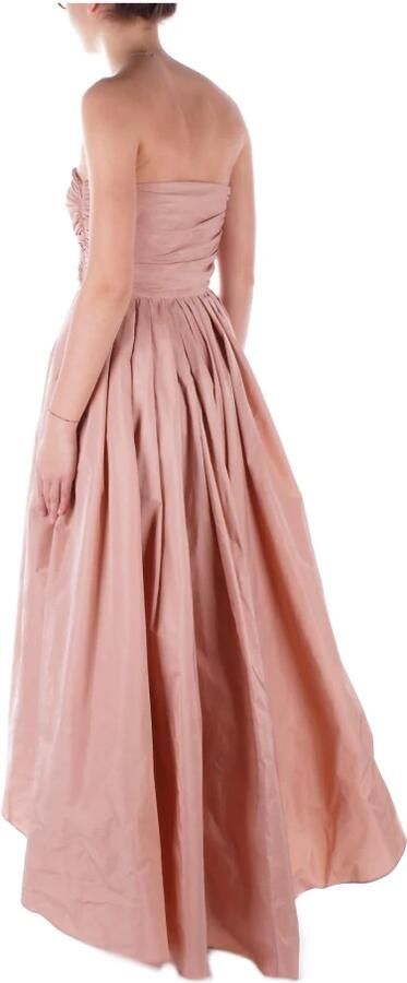 Pinko Techno taffeta sweetheart jurk met zakken Pink Dames