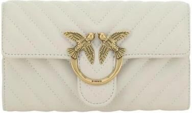 Pinko Love One Wallet Chevron Gewatteerde Clutch White Dames - Foto 5